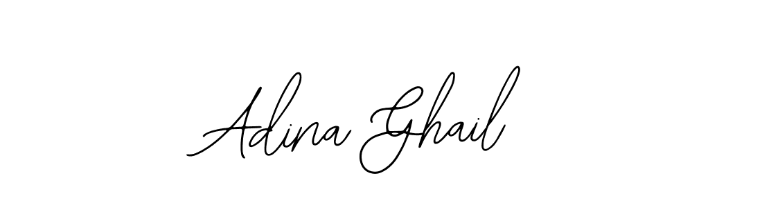 How to make Adina Ghail signature? Bearetta-2O07w is a professional autograph style. Create handwritten signature for Adina Ghail name. Adina Ghail signature style 12 images and pictures png