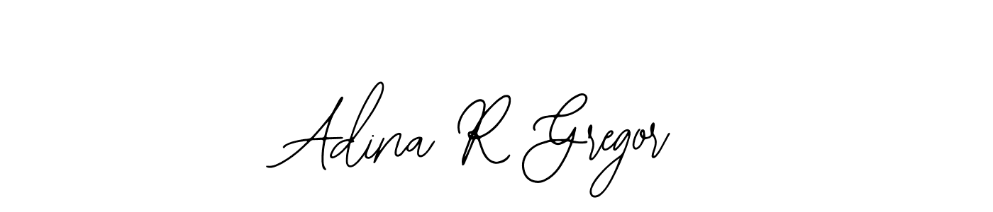 The best way (Bearetta-2O07w) to make a short signature is to pick only two or three words in your name. The name Adina R Gregor include a total of six letters. For converting this name. Adina R Gregor signature style 12 images and pictures png