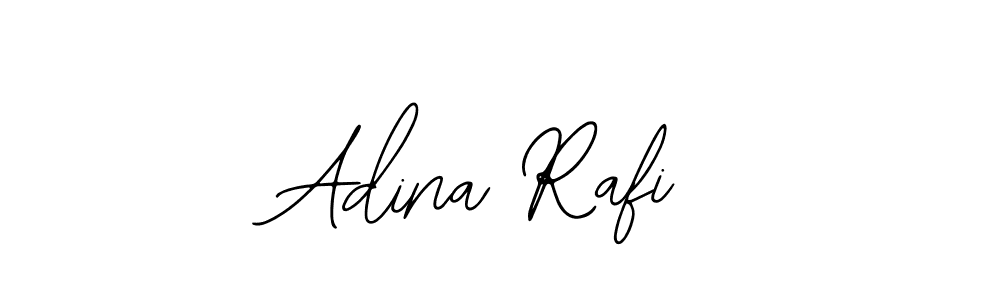 You should practise on your own different ways (Bearetta-2O07w) to write your name (Adina Rafi) in signature. don't let someone else do it for you. Adina Rafi signature style 12 images and pictures png