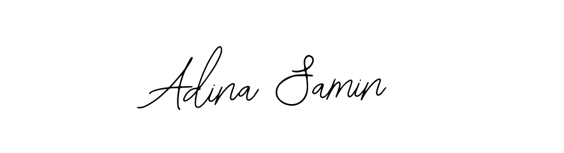 How to make Adina Samin name signature. Use Bearetta-2O07w style for creating short signs online. This is the latest handwritten sign. Adina Samin signature style 12 images and pictures png