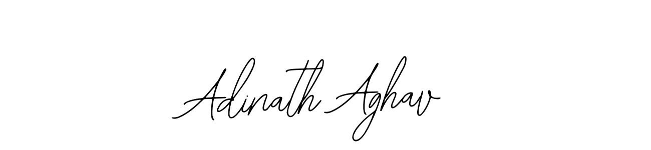 How to make Adinath Aghav name signature. Use Bearetta-2O07w style for creating short signs online. This is the latest handwritten sign. Adinath Aghav signature style 12 images and pictures png