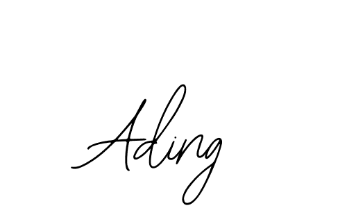 How to make Ading signature? Bearetta-2O07w is a professional autograph style. Create handwritten signature for Ading name. Ading signature style 12 images and pictures png