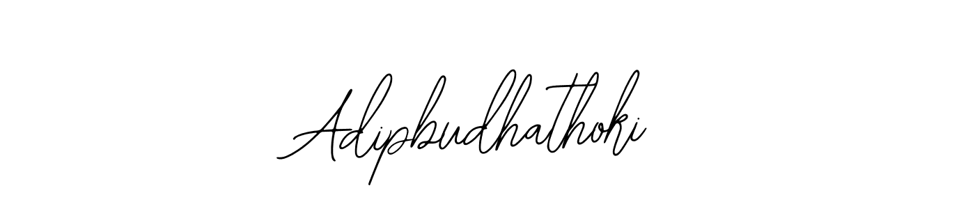 The best way (Bearetta-2O07w) to make a short signature is to pick only two or three words in your name. The name Adipbudhathoki include a total of six letters. For converting this name. Adipbudhathoki signature style 12 images and pictures png