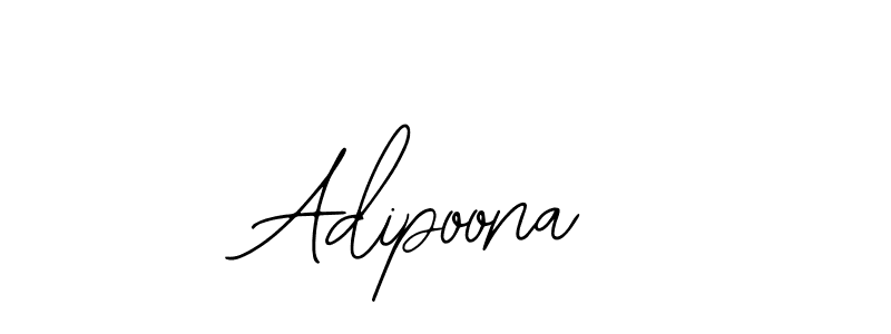 if you are searching for the best signature style for your name Adipoona. so please give up your signature search. here we have designed multiple signature styles  using Bearetta-2O07w. Adipoona signature style 12 images and pictures png