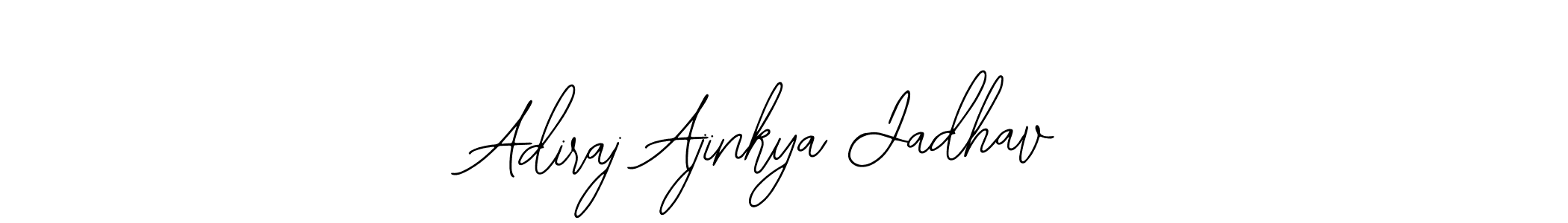 How to make Adiraj Ajinkya Jadhav name signature. Use Bearetta-2O07w style for creating short signs online. This is the latest handwritten sign. Adiraj Ajinkya Jadhav signature style 12 images and pictures png