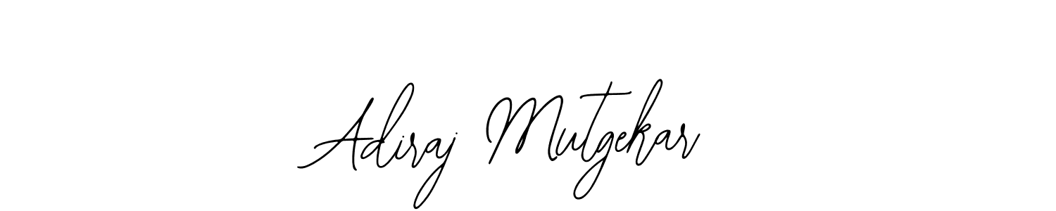 The best way (Bearetta-2O07w) to make a short signature is to pick only two or three words in your name. The name Adiraj Mutgekar include a total of six letters. For converting this name. Adiraj Mutgekar signature style 12 images and pictures png