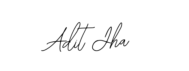 The best way (Bearetta-2O07w) to make a short signature is to pick only two or three words in your name. The name Adit Jha include a total of six letters. For converting this name. Adit Jha signature style 12 images and pictures png