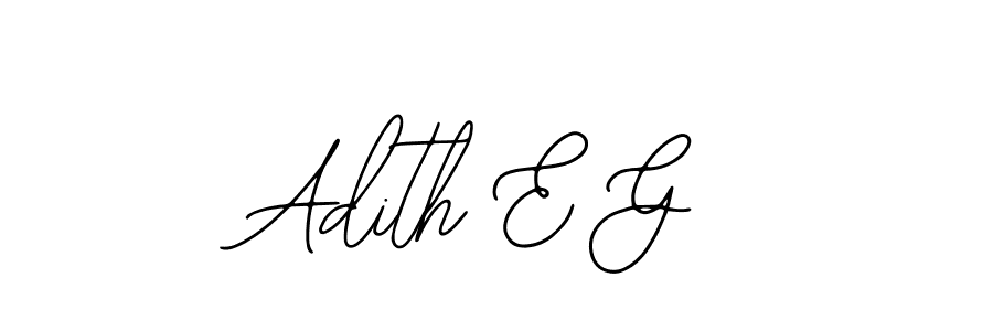Design your own signature with our free online signature maker. With this signature software, you can create a handwritten (Bearetta-2O07w) signature for name Adith E G. Adith E G signature style 12 images and pictures png