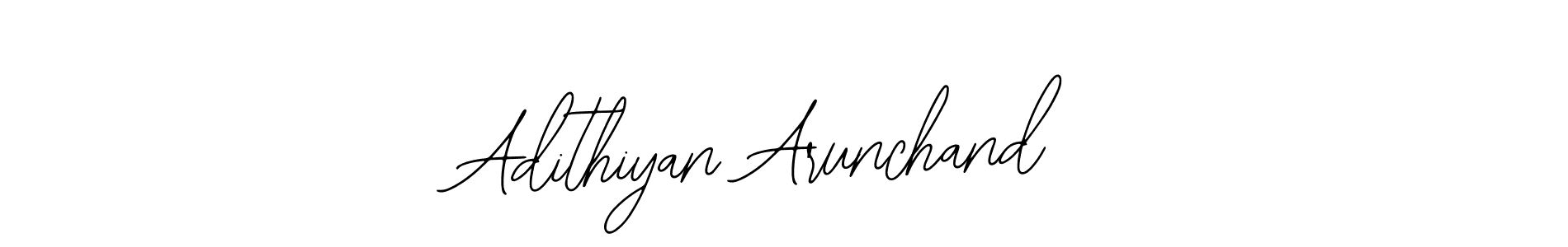 Use a signature maker to create a handwritten signature online. With this signature software, you can design (Bearetta-2O07w) your own signature for name Adithiyan Arunchand. Adithiyan Arunchand signature style 12 images and pictures png