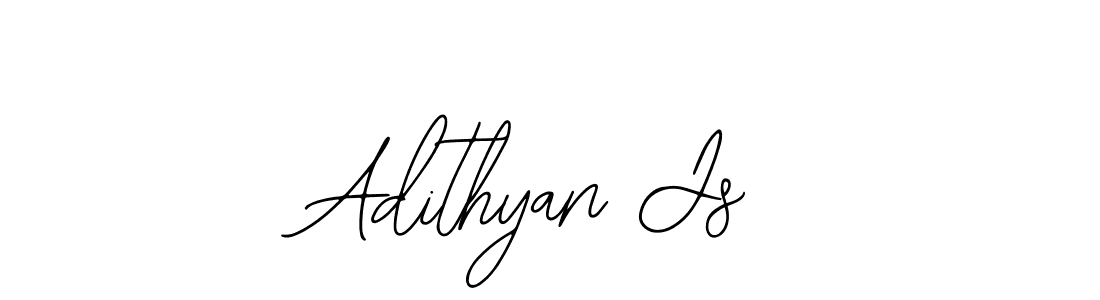 Make a beautiful signature design for name Adithyan Js. With this signature (Bearetta-2O07w) style, you can create a handwritten signature for free. Adithyan Js signature style 12 images and pictures png