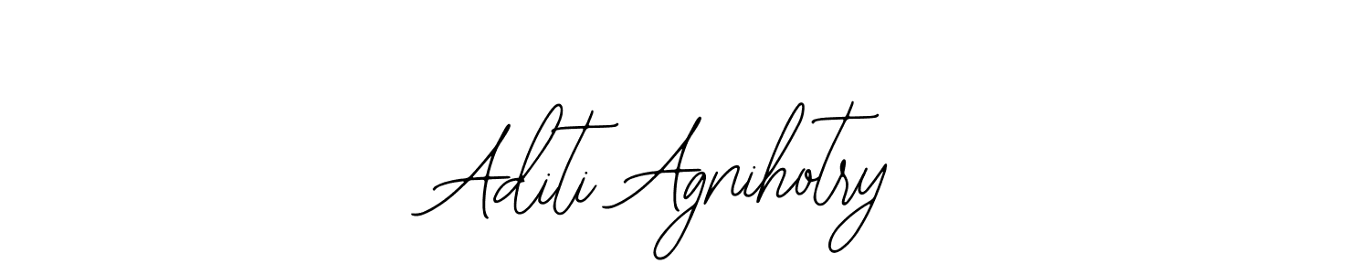 How to make Aditi Agnihotry name signature. Use Bearetta-2O07w style for creating short signs online. This is the latest handwritten sign. Aditi Agnihotry signature style 12 images and pictures png