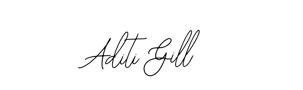 Also You can easily find your signature by using the search form. We will create Aditi Gill name handwritten signature images for you free of cost using Bearetta-2O07w sign style. Aditi Gill signature style 12 images and pictures png