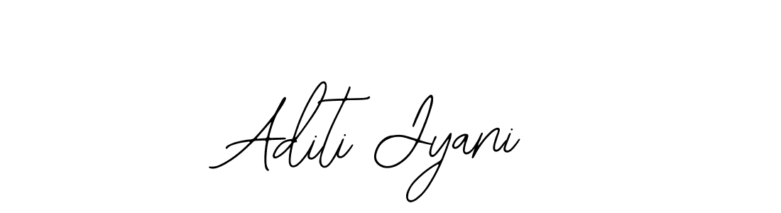 You should practise on your own different ways (Bearetta-2O07w) to write your name (Aditi Jyani) in signature. don't let someone else do it for you. Aditi Jyani signature style 12 images and pictures png