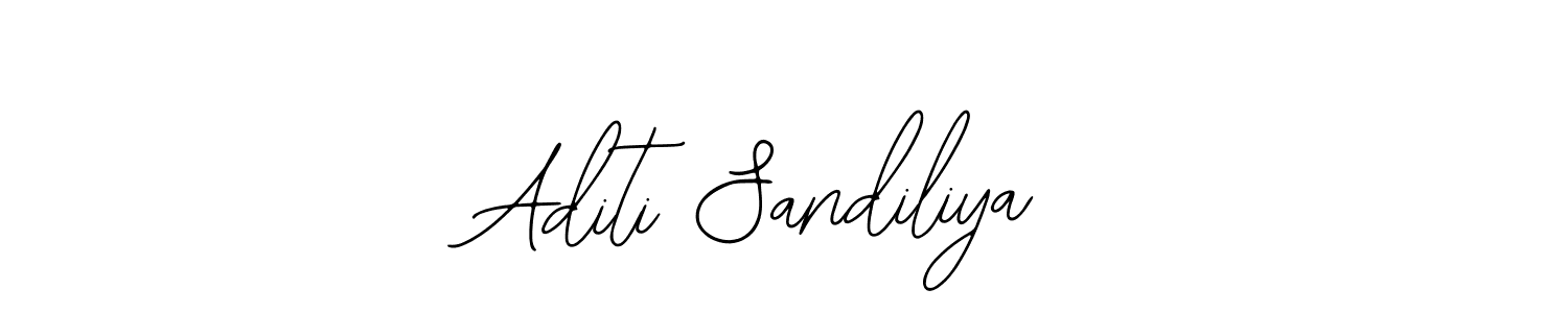 Aditi Sandiliya stylish signature style. Best Handwritten Sign (Bearetta-2O07w) for my name. Handwritten Signature Collection Ideas for my name Aditi Sandiliya. Aditi Sandiliya signature style 12 images and pictures png