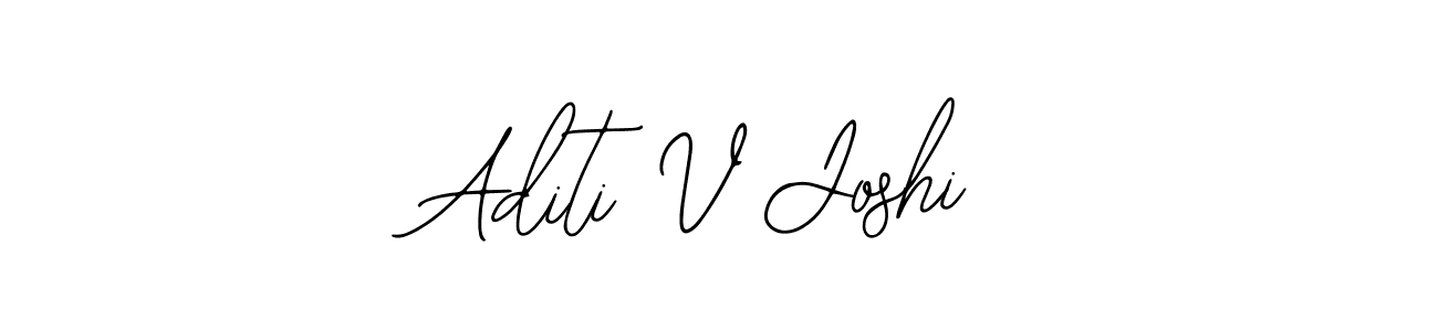 Design your own signature with our free online signature maker. With this signature software, you can create a handwritten (Bearetta-2O07w) signature for name Aditi V Joshi. Aditi V Joshi signature style 12 images and pictures png