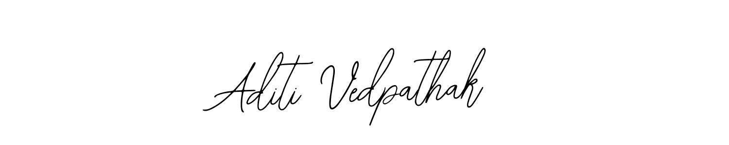 How to make Aditi Vedpathak name signature. Use Bearetta-2O07w style for creating short signs online. This is the latest handwritten sign. Aditi Vedpathak signature style 12 images and pictures png