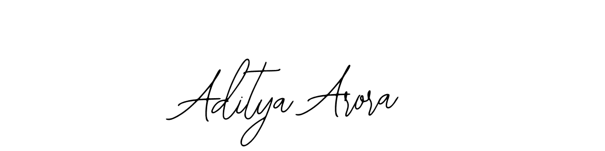 How to make Aditya Arora name signature. Use Bearetta-2O07w style for creating short signs online. This is the latest handwritten sign. Aditya Arora signature style 12 images and pictures png