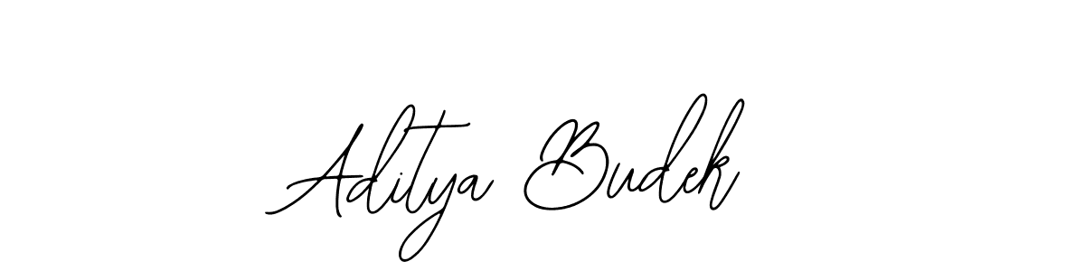 Use a signature maker to create a handwritten signature online. With this signature software, you can design (Bearetta-2O07w) your own signature for name Aditya Budek. Aditya Budek signature style 12 images and pictures png