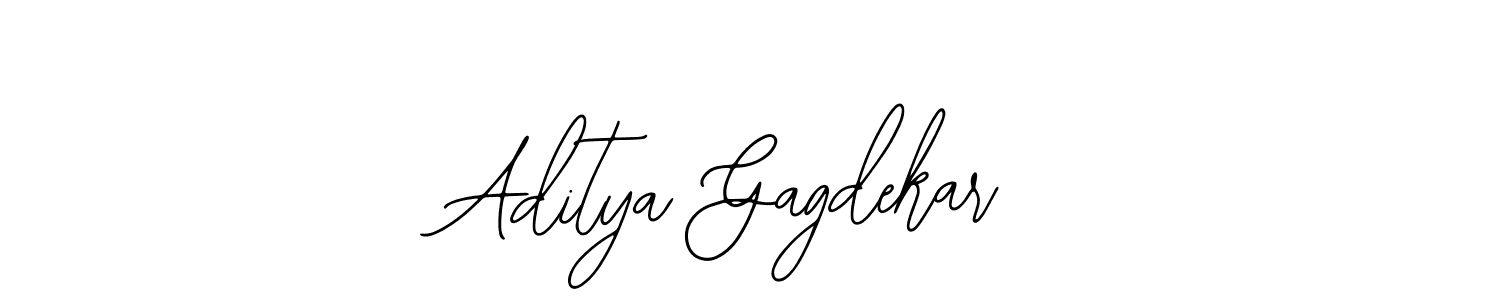 How to make Aditya Gagdekar name signature. Use Bearetta-2O07w style for creating short signs online. This is the latest handwritten sign. Aditya Gagdekar signature style 12 images and pictures png