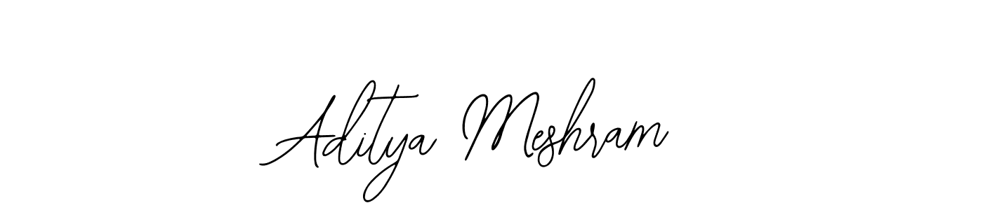 The best way (Bearetta-2O07w) to make a short signature is to pick only two or three words in your name. The name Aditya Meshram include a total of six letters. For converting this name. Aditya Meshram signature style 12 images and pictures png