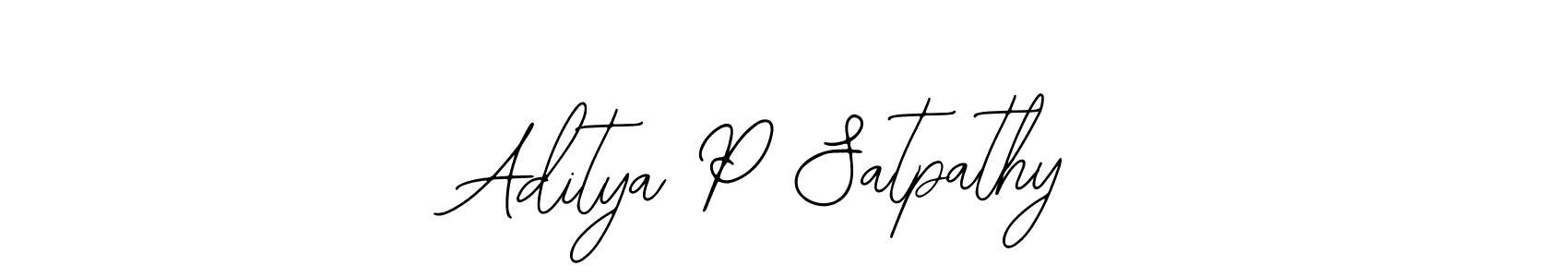 Also You can easily find your signature by using the search form. We will create Aditya P Satpathy name handwritten signature images for you free of cost using Bearetta-2O07w sign style. Aditya P Satpathy signature style 12 images and pictures png
