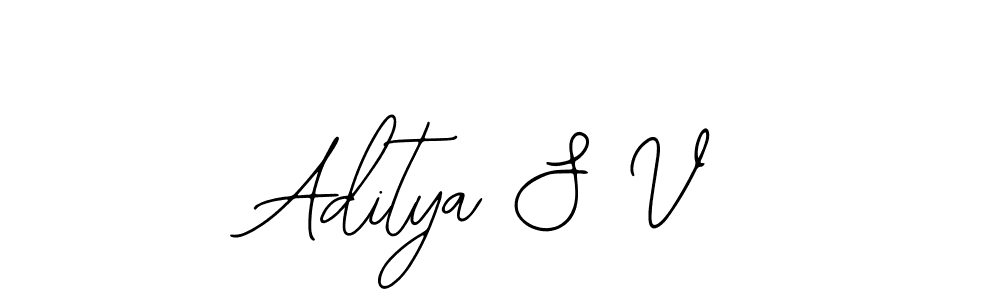 Similarly Bearetta-2O07w is the best handwritten signature design. Signature creator online .You can use it as an online autograph creator for name Aditya S V. Aditya S V signature style 12 images and pictures png