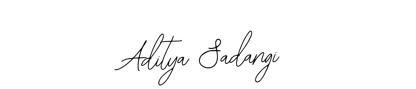 The best way (Bearetta-2O07w) to make a short signature is to pick only two or three words in your name. The name Aditya Sadangi include a total of six letters. For converting this name. Aditya Sadangi signature style 12 images and pictures png