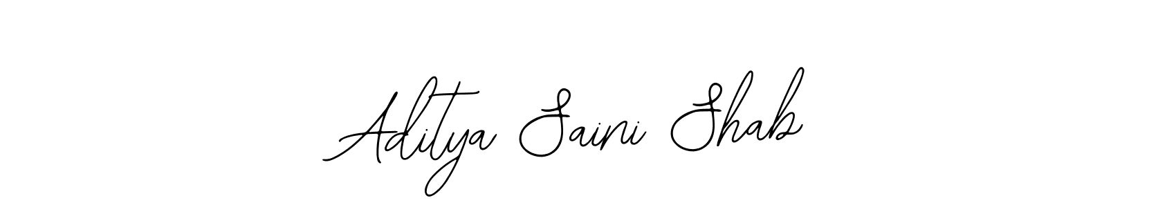 How to make Aditya Saini Shab signature? Bearetta-2O07w is a professional autograph style. Create handwritten signature for Aditya Saini Shab name. Aditya Saini Shab signature style 12 images and pictures png