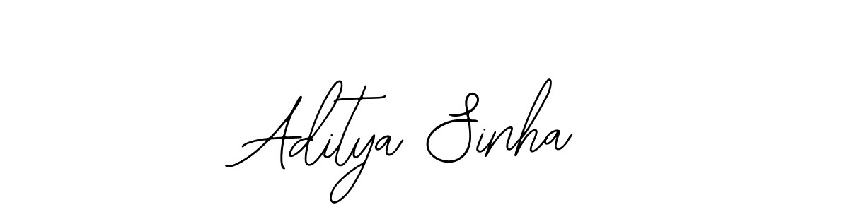How to make Aditya Sinha name signature. Use Bearetta-2O07w style for creating short signs online. This is the latest handwritten sign. Aditya Sinha signature style 12 images and pictures png