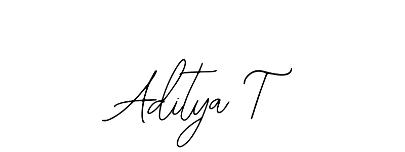 Bearetta-2O07w is a professional signature style that is perfect for those who want to add a touch of class to their signature. It is also a great choice for those who want to make their signature more unique. Get Aditya T name to fancy signature for free. Aditya T signature style 12 images and pictures png