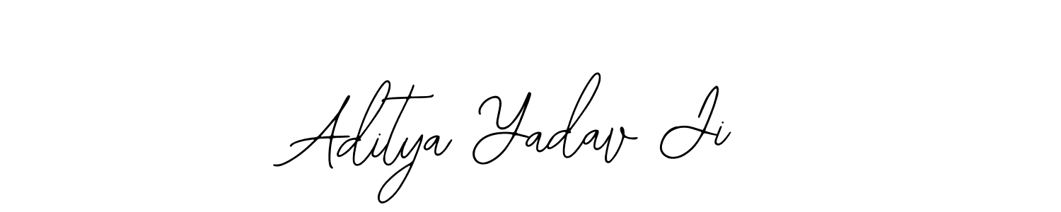 Use a signature maker to create a handwritten signature online. With this signature software, you can design (Bearetta-2O07w) your own signature for name Aditya Yadav Ji. Aditya Yadav Ji signature style 12 images and pictures png