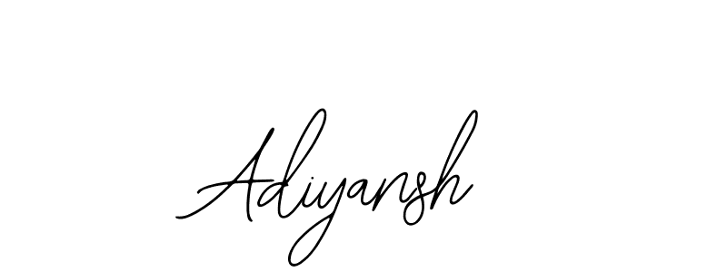 You should practise on your own different ways (Bearetta-2O07w) to write your name (Adiyansh) in signature. don't let someone else do it for you. Adiyansh signature style 12 images and pictures png