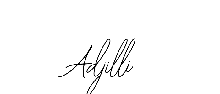 The best way (Bearetta-2O07w) to make a short signature is to pick only two or three words in your name. The name Adjilli include a total of six letters. For converting this name. Adjilli signature style 12 images and pictures png