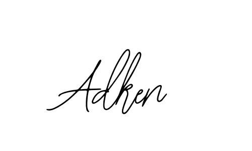 Use a signature maker to create a handwritten signature online. With this signature software, you can design (Bearetta-2O07w) your own signature for name Adken. Adken signature style 12 images and pictures png