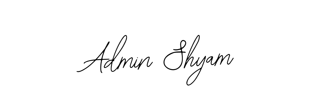 Design your own signature with our free online signature maker. With this signature software, you can create a handwritten (Bearetta-2O07w) signature for name Admin Shyam. Admin Shyam signature style 12 images and pictures png