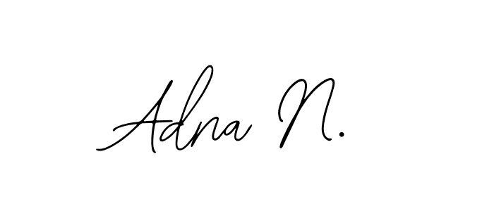 How to make Adna N. signature? Bearetta-2O07w is a professional autograph style. Create handwritten signature for Adna N. name. Adna N. signature style 12 images and pictures png