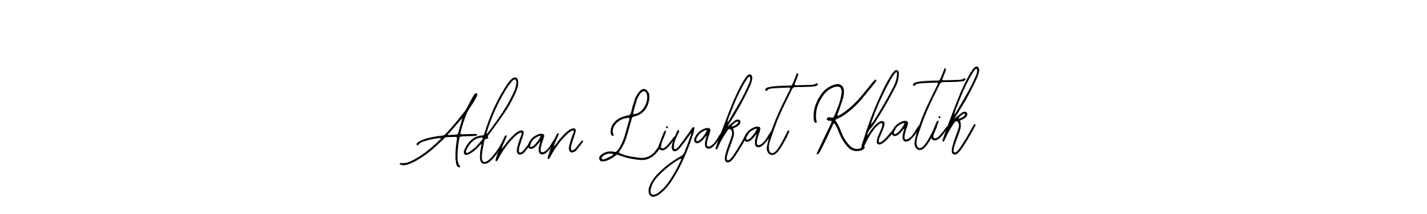 if you are searching for the best signature style for your name Adnan Liyakat Khatik. so please give up your signature search. here we have designed multiple signature styles  using Bearetta-2O07w. Adnan Liyakat Khatik signature style 12 images and pictures png