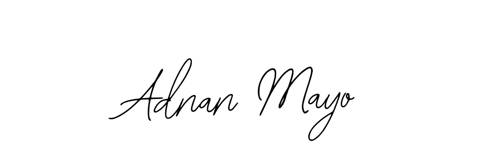 How to make Adnan Mayo name signature. Use Bearetta-2O07w style for creating short signs online. This is the latest handwritten sign. Adnan Mayo signature style 12 images and pictures png