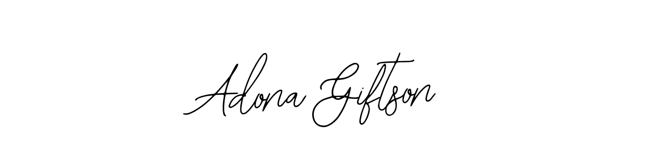 The best way (Bearetta-2O07w) to make a short signature is to pick only two or three words in your name. The name Adona Giftson include a total of six letters. For converting this name. Adona Giftson signature style 12 images and pictures png