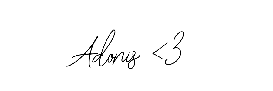 Also we have Adonis <3 name is the best signature style. Create professional handwritten signature collection using Bearetta-2O07w autograph style. Adonis <3 signature style 12 images and pictures png