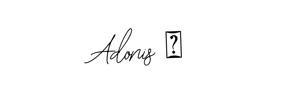 Use a signature maker to create a handwritten signature online. With this signature software, you can design (Bearetta-2O07w) your own signature for name Adonis ♡. Adonis ♡ signature style 12 images and pictures png