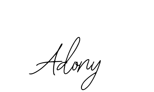 How to make Adony name signature. Use Bearetta-2O07w style for creating short signs online. This is the latest handwritten sign. Adony signature style 12 images and pictures png