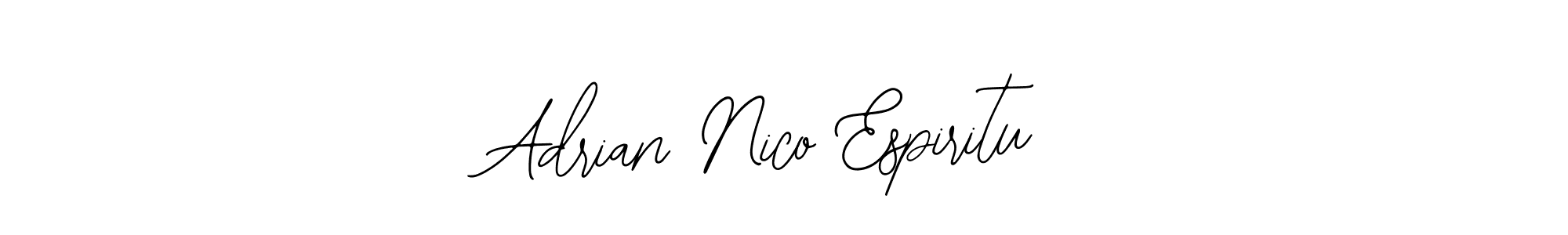 if you are searching for the best signature style for your name Adrian Nico Espiritu. so please give up your signature search. here we have designed multiple signature styles  using Bearetta-2O07w. Adrian Nico Espiritu signature style 12 images and pictures png