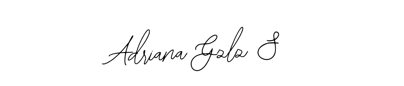 You should practise on your own different ways (Bearetta-2O07w) to write your name (Adriana Gzlz S) in signature. don't let someone else do it for you. Adriana Gzlz S signature style 12 images and pictures png