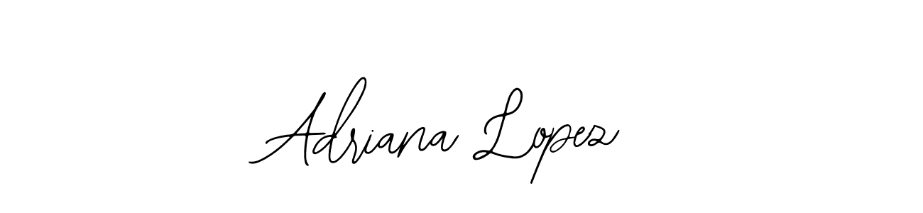 How to make Adriana Lopez name signature. Use Bearetta-2O07w style for creating short signs online. This is the latest handwritten sign. Adriana Lopez signature style 12 images and pictures png