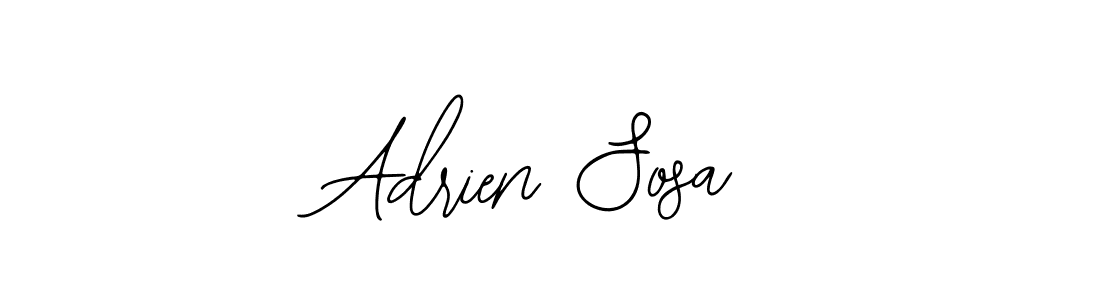 You should practise on your own different ways (Bearetta-2O07w) to write your name (Adrien Sosa) in signature. don't let someone else do it for you. Adrien Sosa signature style 12 images and pictures png