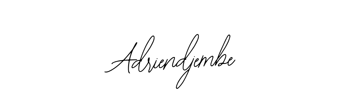 Design your own signature with our free online signature maker. With this signature software, you can create a handwritten (Bearetta-2O07w) signature for name Adriendjembe. Adriendjembe signature style 12 images and pictures png