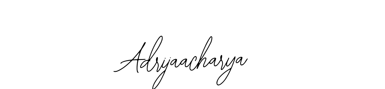 How to make Adrijaacharya name signature. Use Bearetta-2O07w style for creating short signs online. This is the latest handwritten sign. Adrijaacharya signature style 12 images and pictures png