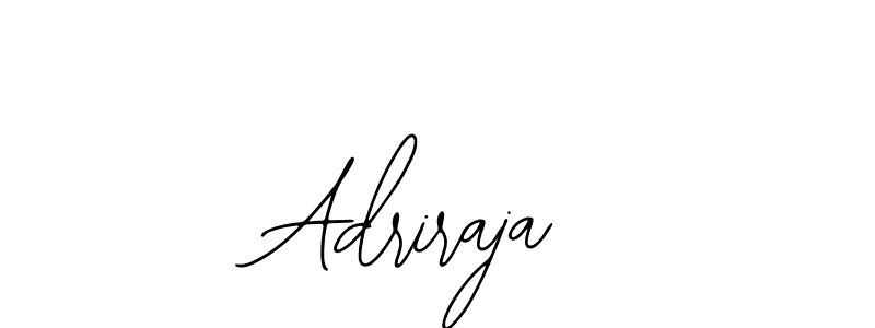 How to make Adriraja name signature. Use Bearetta-2O07w style for creating short signs online. This is the latest handwritten sign. Adriraja signature style 12 images and pictures png