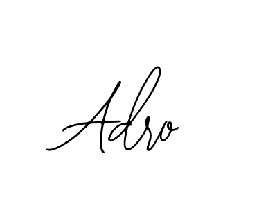 How to make Adro name signature. Use Bearetta-2O07w style for creating short signs online. This is the latest handwritten sign. Adro signature style 12 images and pictures png
